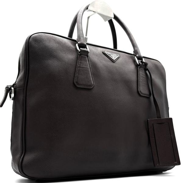 PRADA プラダ ブリーフケース ビジネスバッグ 三角ロゴ 白タグ