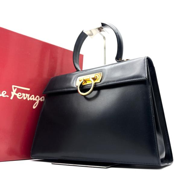 ✨️美品✨️サルヴァトーレフェラガモ ガンチーニ フォーマルバッグ ハンドバッグ サルヴァトーレフェラガモ Salvatore Ferragamo ガンチーニ