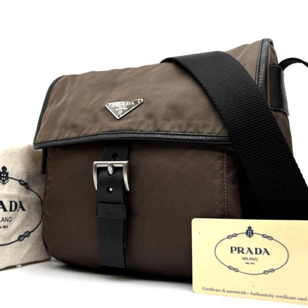 PRADA プラダ ショルダーバッグ 三角ロゴ トライアングル テスート