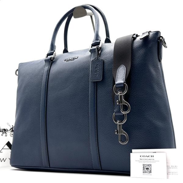 未使用COACH CY769 ケイレブ 2WAY ビジネスバッグ 全備品有 未使用保管品 タグ付 コーチ COACH ケレイブ ワーク バッグ CY769 2way