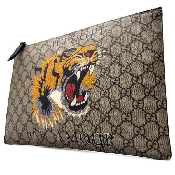 GUCCI グッチ クラッチバッグ GGスプリーム タイガー 虎 473904 小物