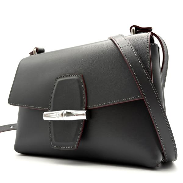 Longchamp ロンシャン Roseau ロゾ ボックス ショルダーバッグ クロス