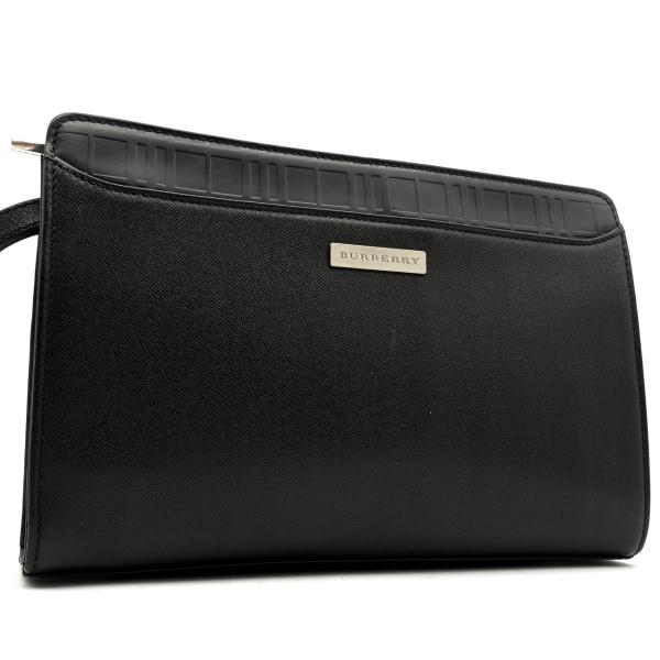 BURBERRY バーバリー セカンドバッグ クラッチバッグ レザー チェック