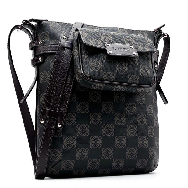 美品 ロエベ LOEWE ショルダーバッグ リピート アナグラム ポーチ付