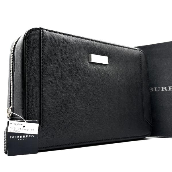 未使用保管品・タグ付き BURBERRY バーバリー セカンドバッグ クラッチ
