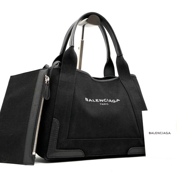 BALENCIAGA バレンシアガ ネイビーカバス S トートバッグ ハンドバッグ