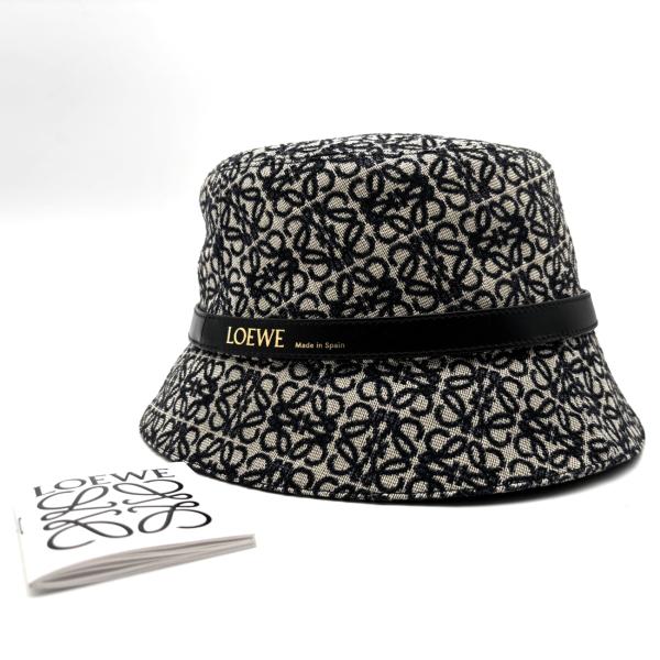 LOEWE ロエベ バケットハット リピートアナグラム 総柄 メンズ