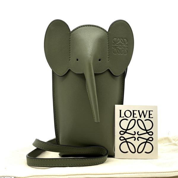 LOEWE ロエベ エレファント ポケット ショルダーバッグ スマホ