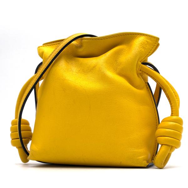 LOEWE ロエベ フラメンコ ノット クラッチ ミニ 巾着 ショルダーバッグ