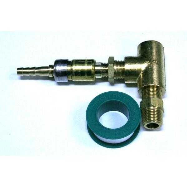 錆びない真鍮製 シールテープ付 エアーチャックセットB : トラック