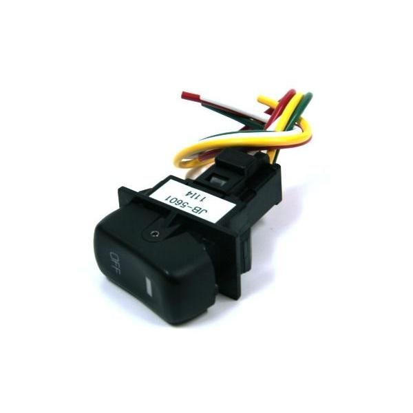 ＪＢキャブ内スイッチ　三菱　新型キャンター用　ON-OFF　LED内蔵　1個入　ハーネス付