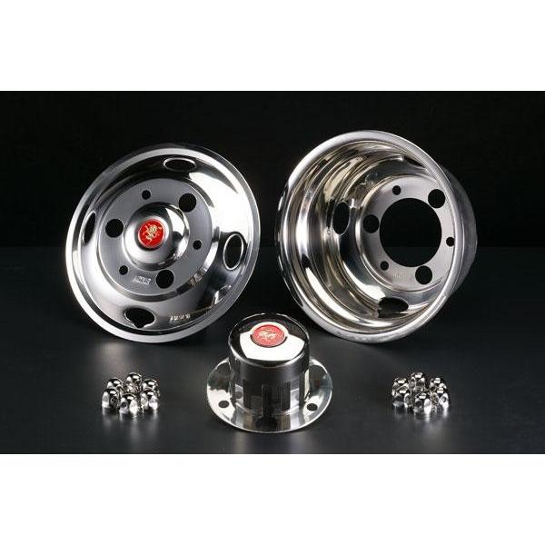 ★キャンターガッツ用ホイールライナー★ アイピープロジェクト ステンレスホイールライナーセット キャンター