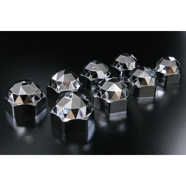 ダイヤカットで足元キラキラ　IS　ダイヤモンドナットキャップ　41mm　フロント用　８個入