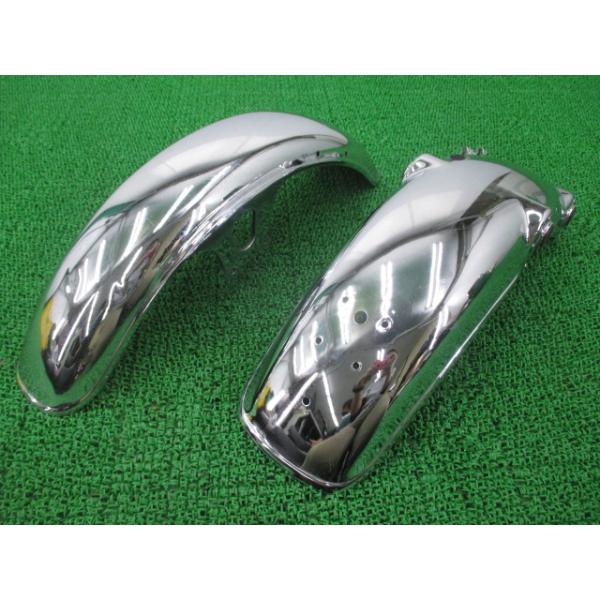 SR400 フェンダーセット 前後 ヤマハ 純正 中古 バイク 部品 SR500 コケキズ無し 凹み無し 修復素材やノーマル戻しに rG YAMAHA（ヤマハ） SR400 フェンダーセット 前後 純正 中古 バイク 部品