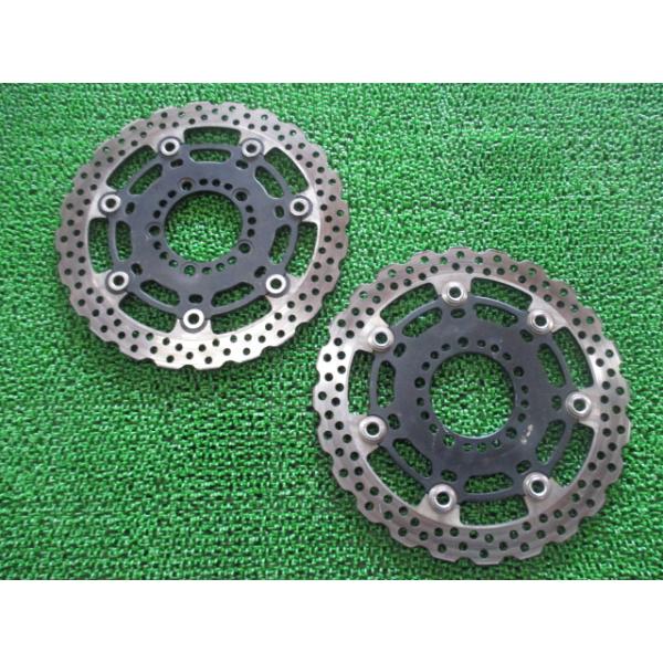 NINJA400R フロントブレーキディスク 左右 カワサキ 純正 中古 バイク 部品 ER400B ER-4n ER-6n Ninja400R ER-6f ER-6f dV カワサキ（Kawasaki） NINJA400R フロントブレーキディスク 左右 純正