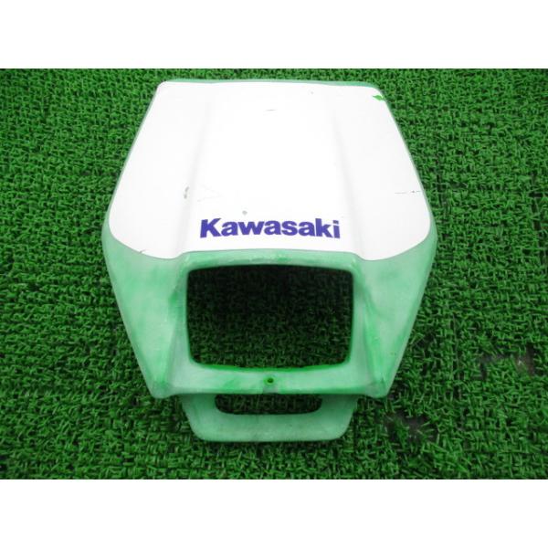 KDX220SR ライトカウル 緑 11000-40113 カワサキ 純正 中古 バイク 部品 レア そのまま使える 修復素材に ノーマル戻しに 割れ欠け無し 54 ts-parts_22104771