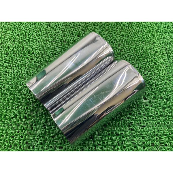 FLH80 フロントフォークカバー 左右 社外 中古 バイク 部品 3H5060*** 凹み無し そのまま使える 修復素材に ノーマル戻しに 当時物 95 FLH80 フロントフォークカバー 左右 社外 中古 バイク 部品 3H5060