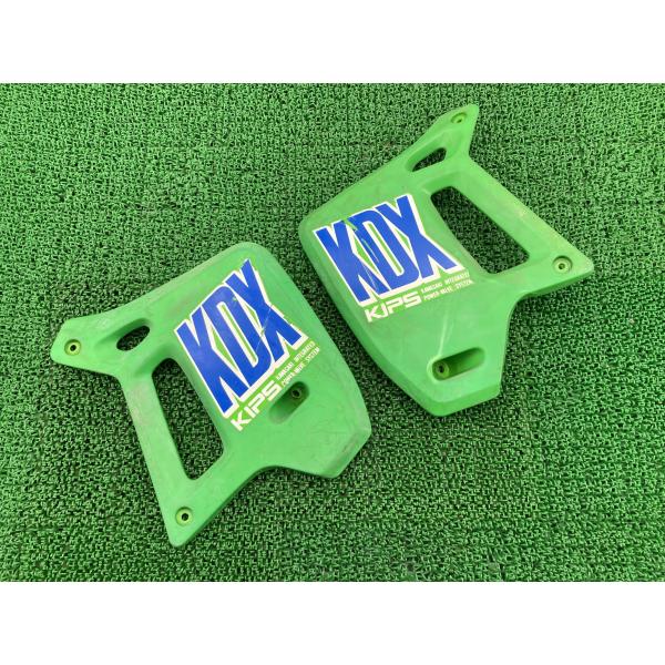 KDX200SR シュラウド 左右 緑 49089-1089/49089-1090 カワサキ 純正 DX200A 49089-1089 49089-1090 ペイント素材に 品薄 【中古】 51 ts-parts_22171244