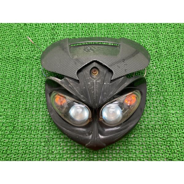 DT200WR ヘッドライト 社外 バイク 部品 割れ欠け無し ウインカー付き オフ車やネイキッドに CB400SF ゼファー400 V-MAX 【中古】 84 DT200WR ヘッドライト 社外 中古 バイク 部品 割れ欠け無し ウインカー
