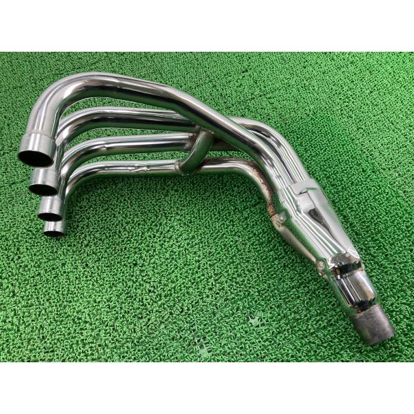 ゼファーカイ エキパイマフラー カワサキ 純正 バイク 部品 ZR400G コケキズ無し 穴あき無し 修復素材に ノーマル戻しに 【中古】 97 カワサキ（Kawasaki） ゼファーカイ エキパイマフラー 純正 中古