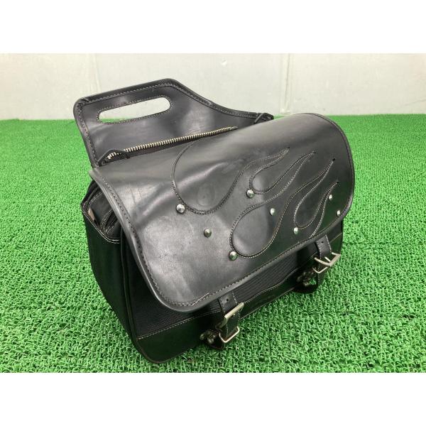 デグナー製 サイドバッグ 左側 社外 中古 バイク 部品 ファイヤー