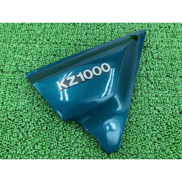 Z1000MｋII サイドカバー 左 緑M 36001-1024 カワサキ 純正 希少品 当時物エンブレム Z750FX ショップペイント 【中古】 39 カワサキ（Kawasaki） Z1000MkII サイドカバー 左 緑M 36001-1024