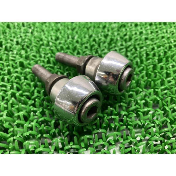 汎用 バーエンド 左右 社外 中古 バイク 部品 メッキ ネジ正10mm ハンドルウェイト CB XJR ゼファー 31