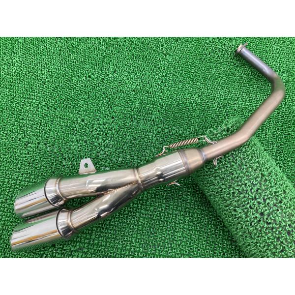 PCX125 マフラー 社外 中古 バイク 部品 JF28 ステン ツインスラッシュ