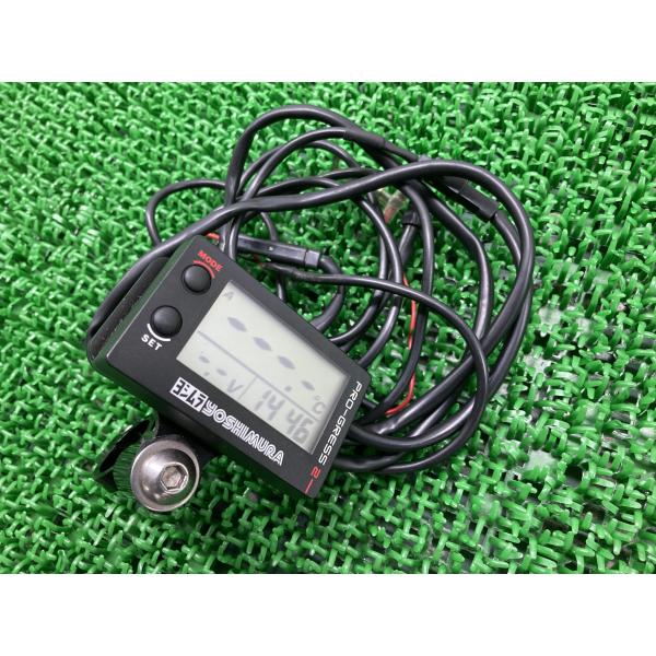 ヨシムラ製エリミネーター400SE マルチテンプメーター 社外 ZL400A PRO-GRESS2 油温 電圧 時計 コンディション良好 【中古】 11 ts-parts_22217600