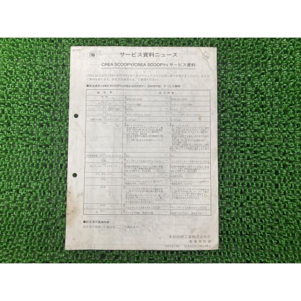 ホンダ（HONDA） クレアスクーピー クレアスクーピーi サービス