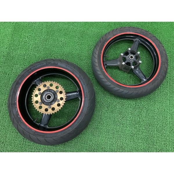 ヤマハ発動機 YZF-R1 ホイール 前後 黒 4XV ヤマハ 純正 中古 バイク