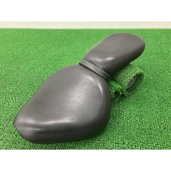ドラッグスター250 シート 前後 5JX ヤマハ 純正 バイク 部品 VG02J ノーマルセット シートバンド 破れ無し 反射板 【中古】 24 ヤマハ発動機 ドラッグスター250 シート 前後 5JX ヤマハ 純正 中古