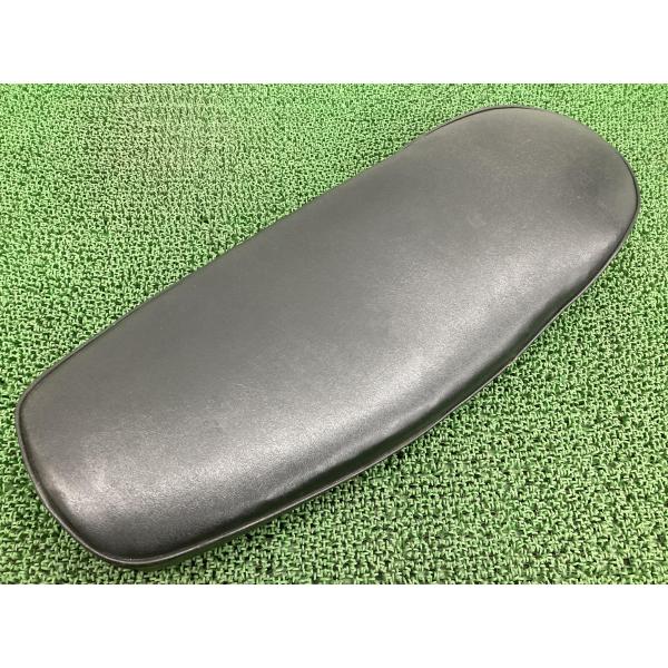 SR400 シート 社外 バイク 部品 1JR RH01J スムース ダブルシート 黒パイピング 修復素材に 【中古】 55 SR400 シート 社外 中古 バイク 部品 1JR RH01J スムース ダブルシート