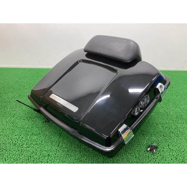 ツーリング ツアーパック 社外 中古 バイク 部品 ハーレー 14-23年 バックレスト マウントラック付き カスタム素材に 19 ツーリング ツアーパック 社外 中古 バイク 部品 ハーレー 14-23年