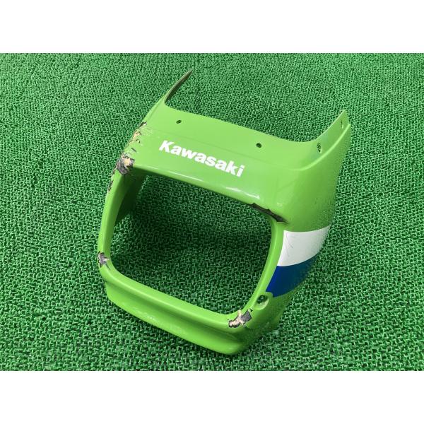 ZRX400 ビキニカウル 緑 社外 中古 バイク 部品 ZR400E アッパーカウル