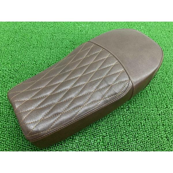 AKITA250 シート 茶 HA7KNB4B4MB000*** 純正 バイク 部品 HA7KNB4 MUTT マット アキタ250 ブラウン ダイヤカット 【中古】 12 ts-parts_22508537