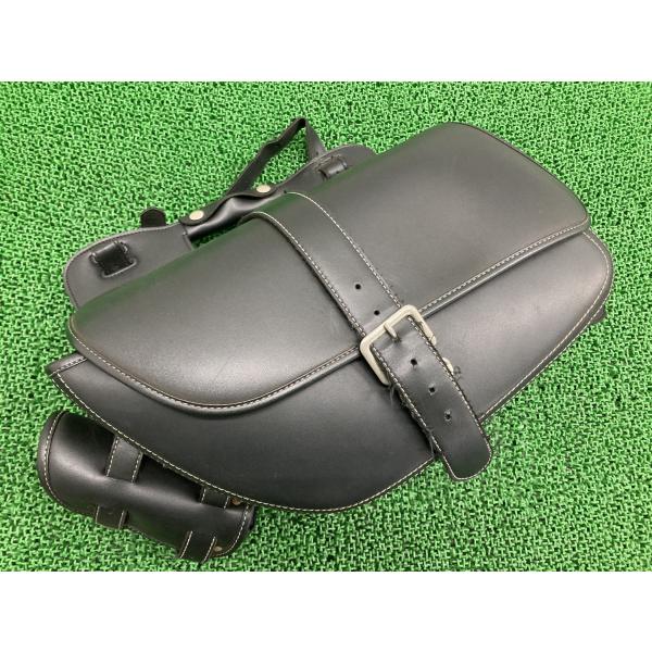 汎用 サイドバッグ 左 社外 中古 バイク 部品 ドリンクホルダー