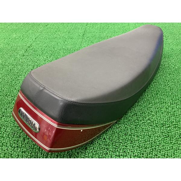 ヤマハ発動機 SR400 シート 赤M ヤマハ 純正 中古 バイク 部品 1JR