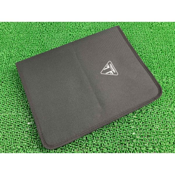 トライアンフ 書類ケース トライアンフ(TRIUMPH) 純正 中古 バイク 部品 ボンネビル スピードトリプル ブリーフケース 書類入れ 破れ無し 綺麗 良品 Fd