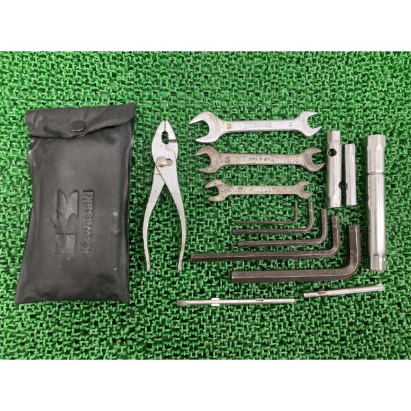 車載工具 カワサキ 純正 中古 バイク 部品 ツールキット トラブル対処に メンテにも Z W ゼファー バリオス エストレヤ NINJA ZZR KLXなどに 車検 Genuine Gn