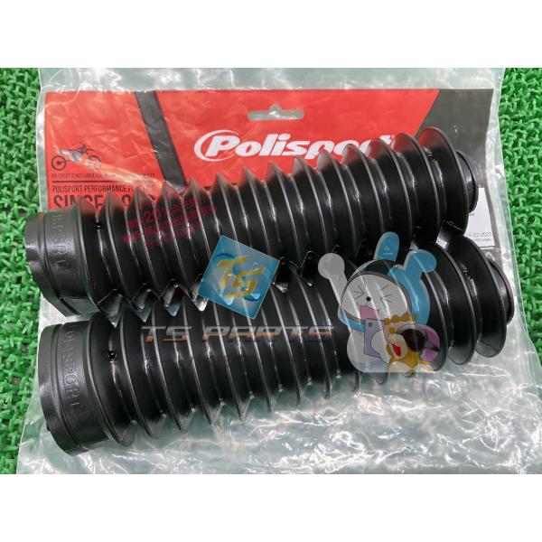 POLISPORT製 フロントフォークブーツ 左右 黒 在庫有 即納 社外 新品 バイク 部品 215mm φ28 φ50 モンキー125 ダックス125 グロム ポリスポーツ Zb