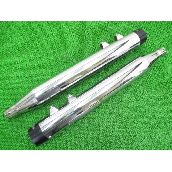 ハーレー社外マフラー　サイクルシャック製スリップオンサイレンサー　ダイナモデル用 BUB製ハーレーツーリング サイレンサーマフラー 社外 中古 スチール