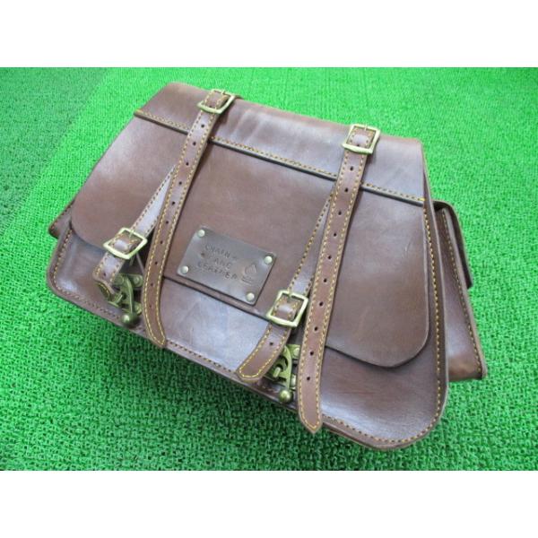 ChainGangLeather製ハーレーFXCW1580 サイドバッグ 左 社外 中古