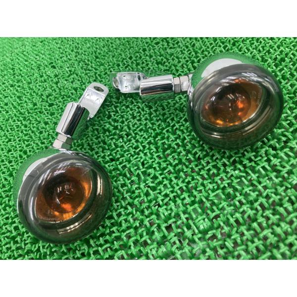 ハーレーダビットソン　純正カスタムウインカー ファイアーパターン　4つセット Harley Davidson（ハーレー・ダビッドソン） FXSB フロントウインカー