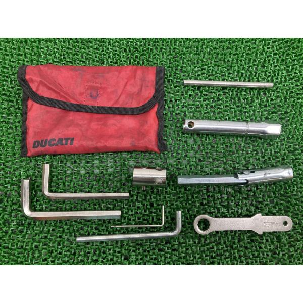 車載工具 ドゥカティ 純正 中古 バイク 部品 Ducati ツールキット モンスター スーパースポーツ パニガーレ トラブル対処に 車検 Genuine xL