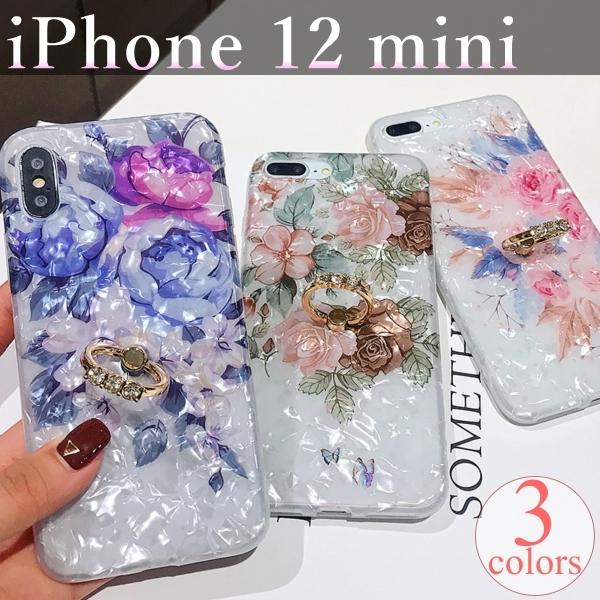 Iphone12mini ケース おしゃれ 韓国 ブランド 花柄 リング付き フラワー かわいい アイフォン アイホンカバー スマホ 花柄リングケース Import 105 I12mini Ts Aden 通販 Yahoo ショッピング