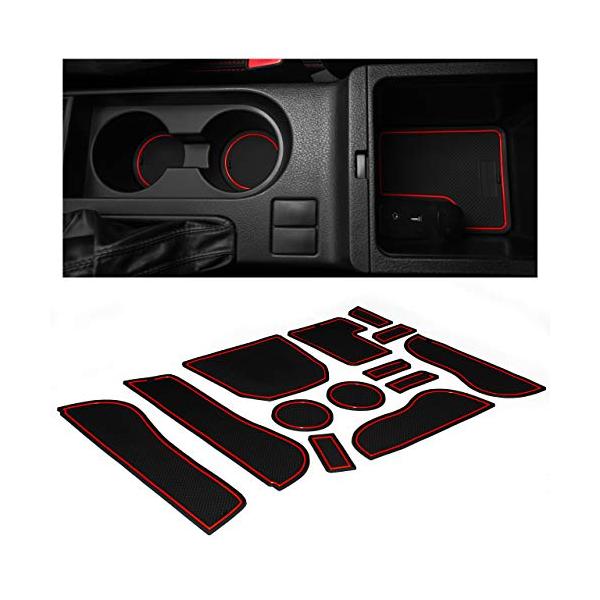 CupHolderHero 2008-2014 スバル インプレッサ WRX カップホルダーライナーキット レッド 3rdGenSubaruWR