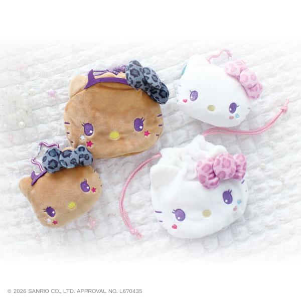2月下旬入荷 予約 新商品 ハローキティ 巾着袋 天使小悪魔 ぬいぐるみ巾着 H15.0cm×W15.0cm ティーズファクトリー メーカー公式