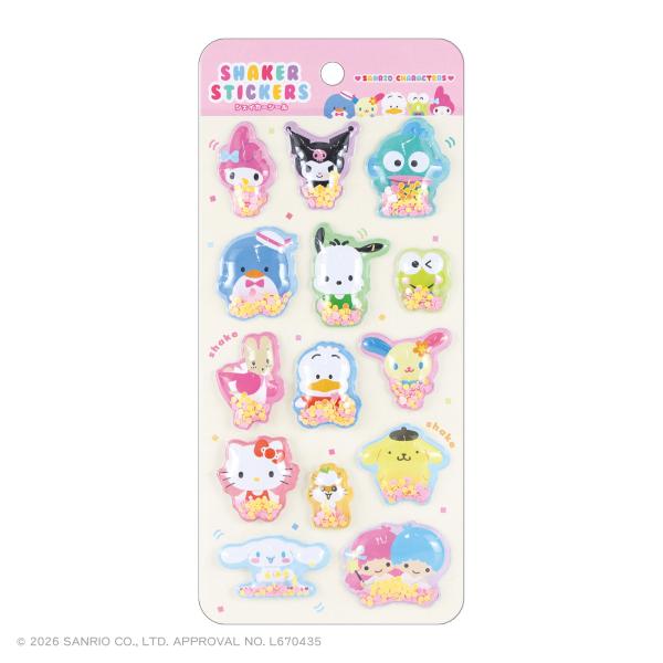 サンリオ シール ティーズファクトリー サンリオキャラクターズ シェイカーステッカーズ カラフルポップ メーカー公式 予約 11月下旬入荷