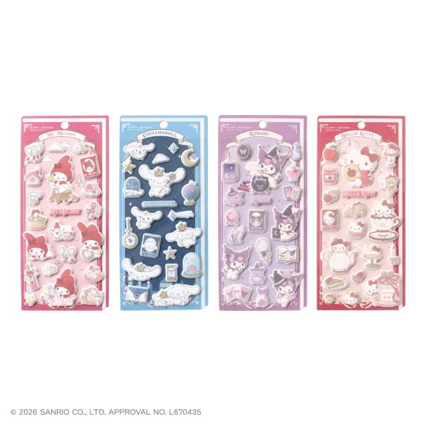2月下旬入荷 予約 サンリオ シール ドリームテイルズ フラッフィーシール ハローキティ シナモロール クロミ マイメロディ ティーズファクトリー メーカー公式